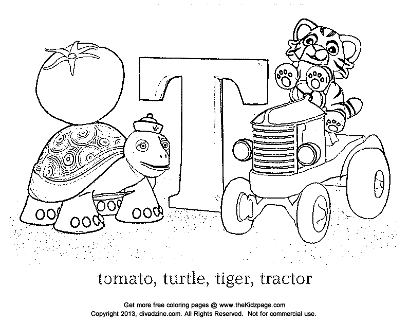 90 Printable Letter T Coloring Pages 6