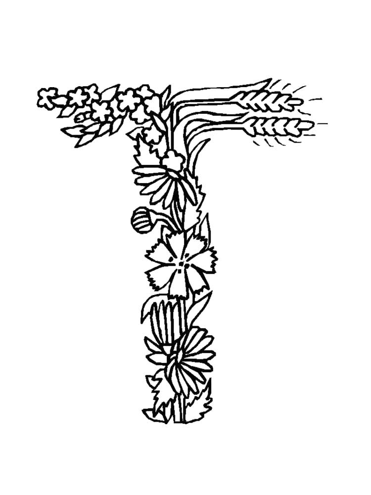 90 Printable Letter T Coloring Pages 7