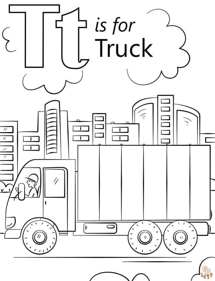 90 Printable Letter T Coloring Pages 70