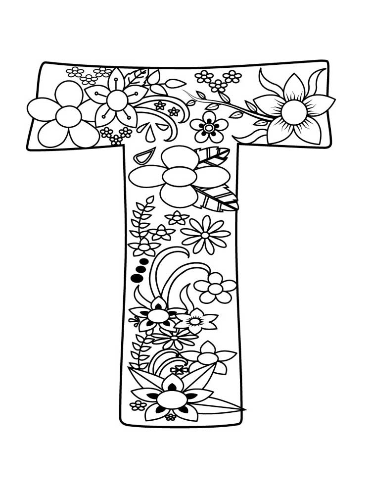 90 Printable Letter T Coloring Pages 95