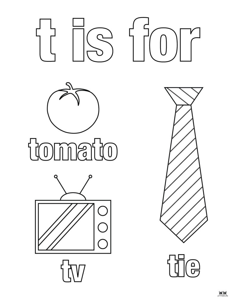 90 Printable Letter T Coloring Pages 97