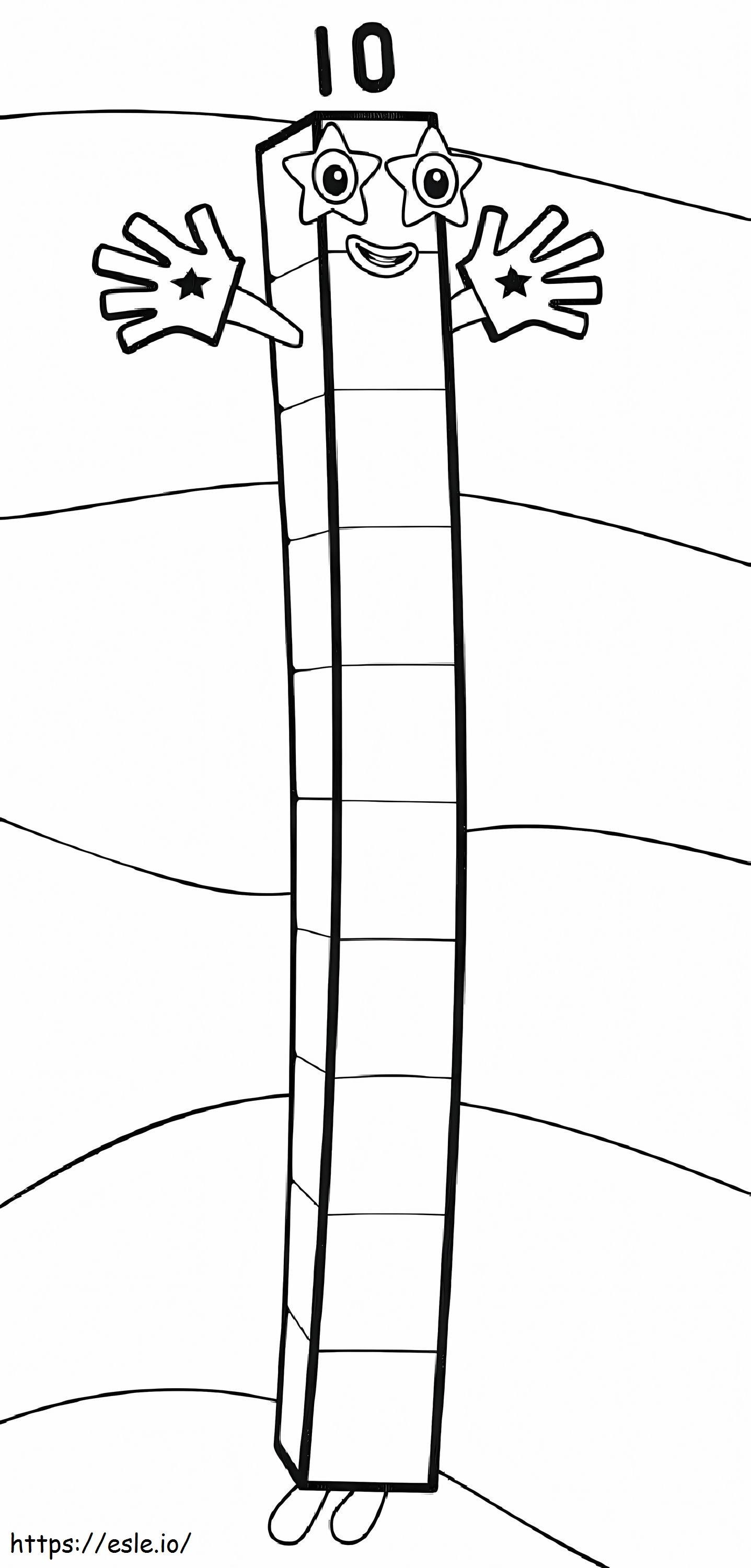 90 Printable Number Block Coloring Pages 19