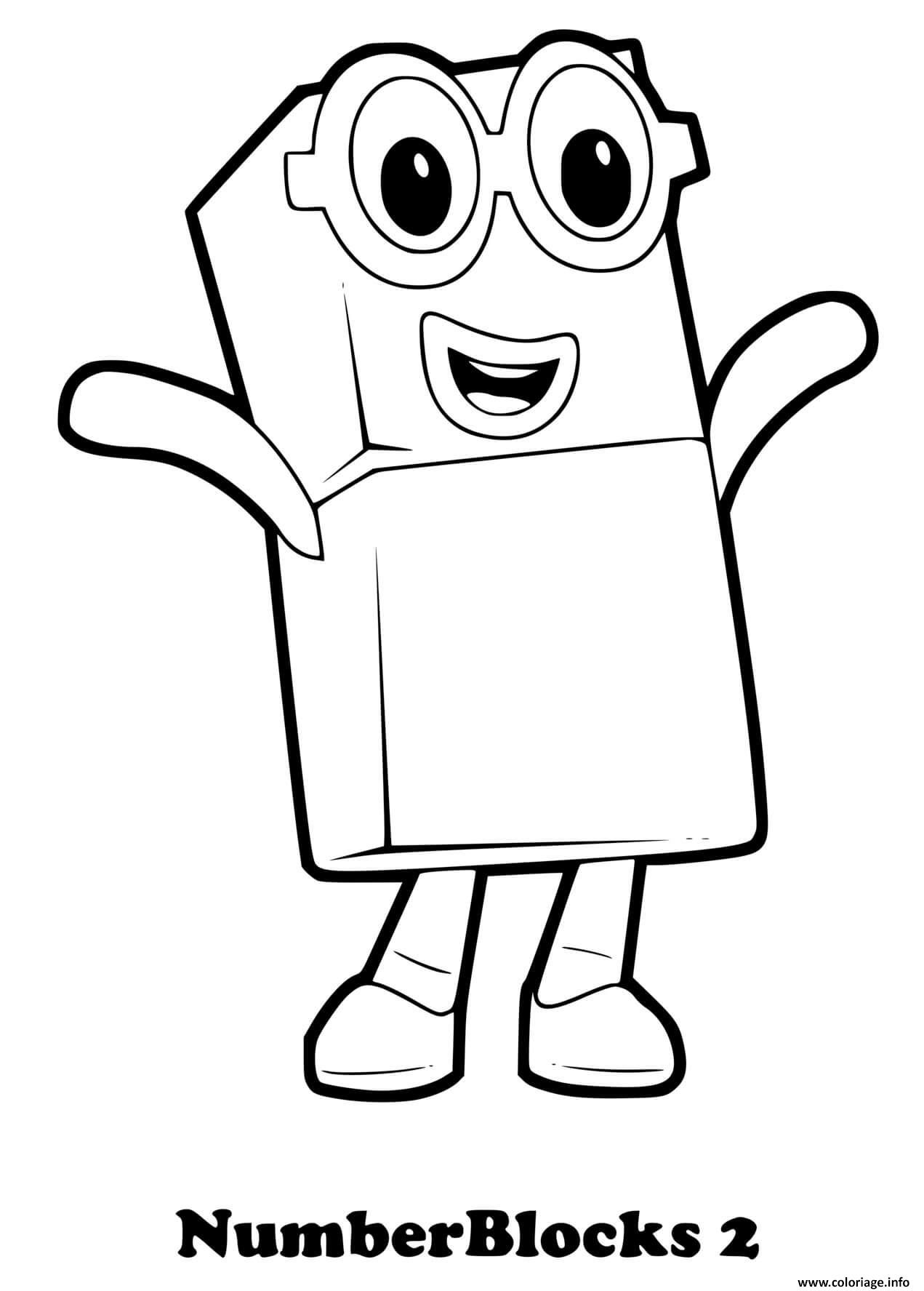 90 Printable Number Block Coloring Pages 21