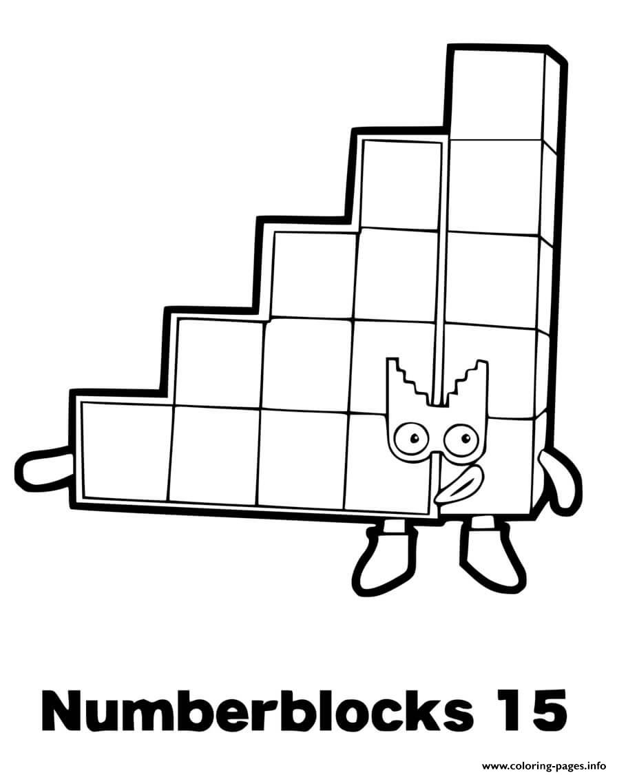 90 Printable Number Block Coloring Pages 26