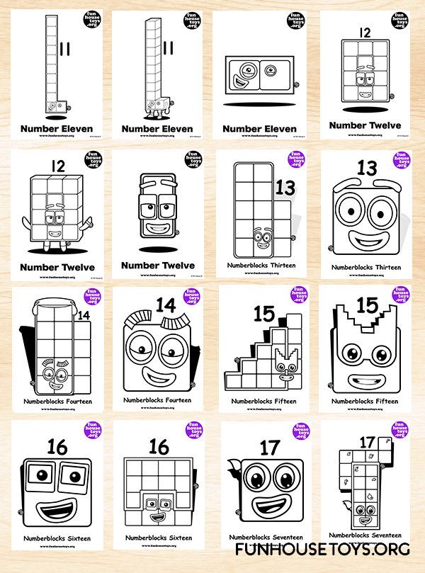 90 Printable Number Block Coloring Pages 28