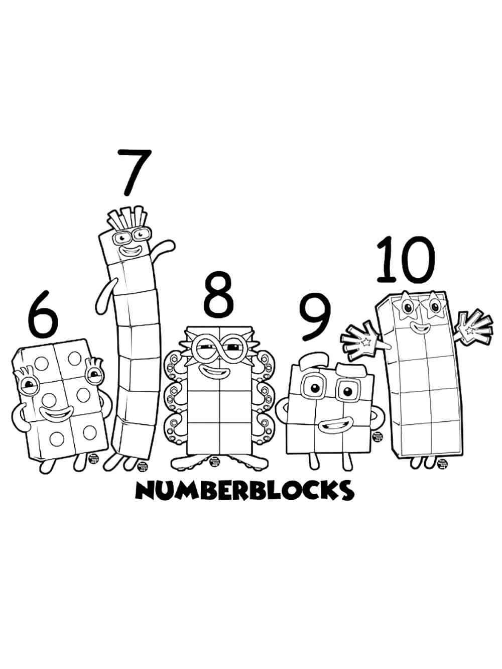 90 Printable Number Block Coloring Pages 29