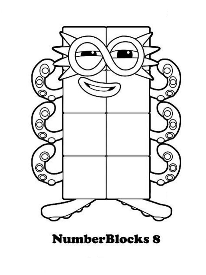 90 Printable Number Block Coloring Pages 32