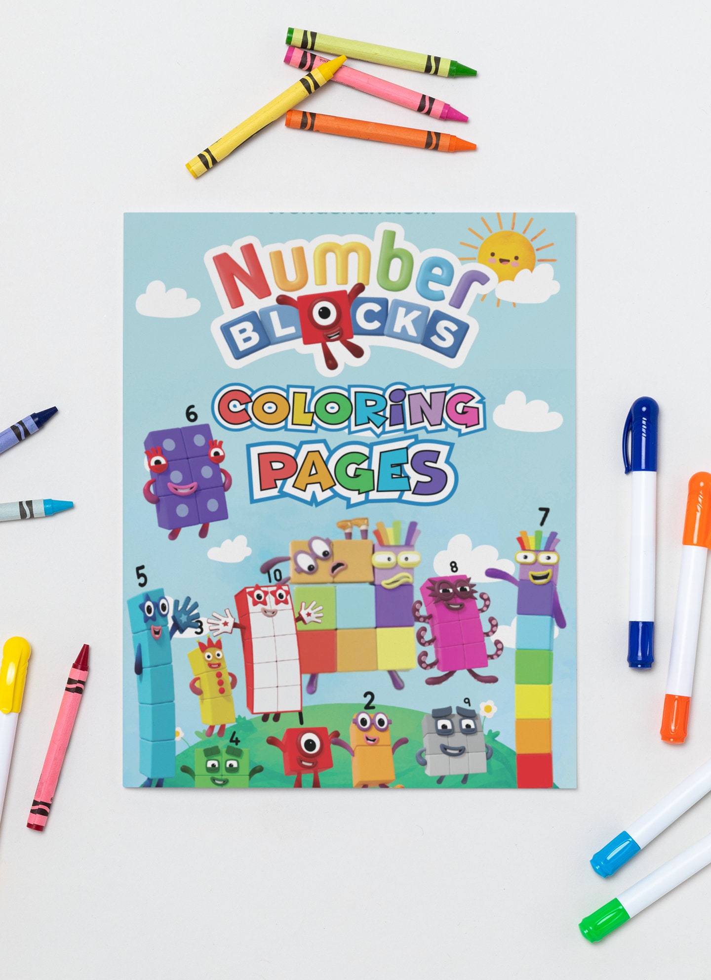 90 Printable Number Block Coloring Pages 33