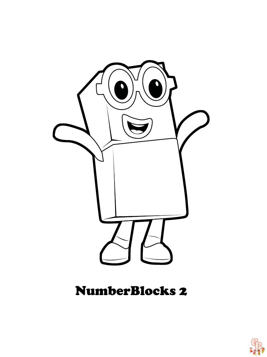 90 Printable Number Block Coloring Pages 35