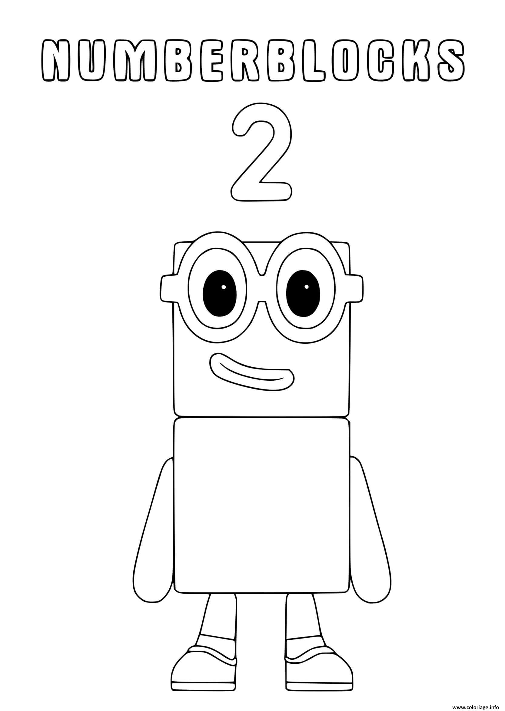 90 Printable Number Block Coloring Pages 46