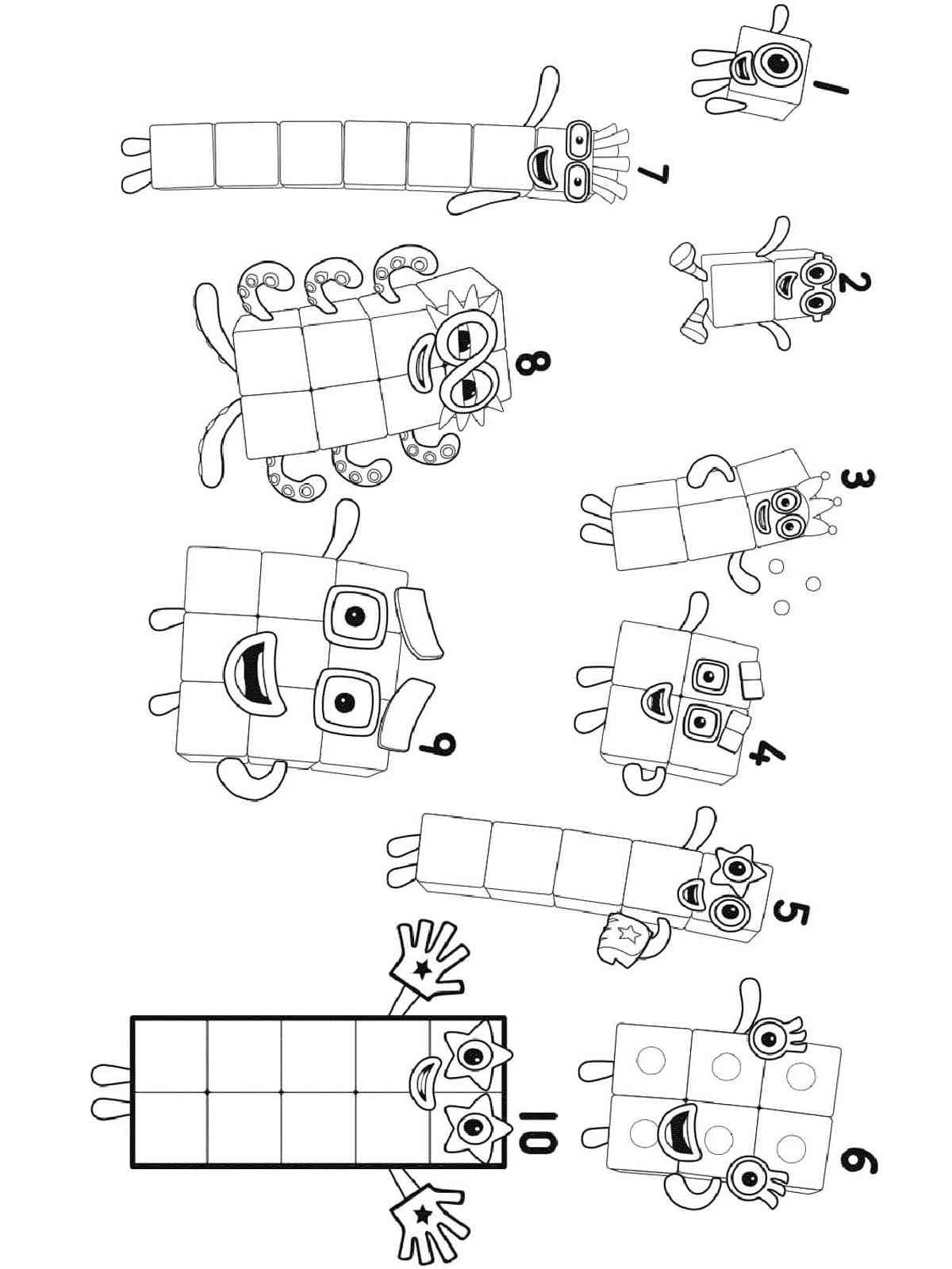 90 Printable Number Block Coloring Pages 47