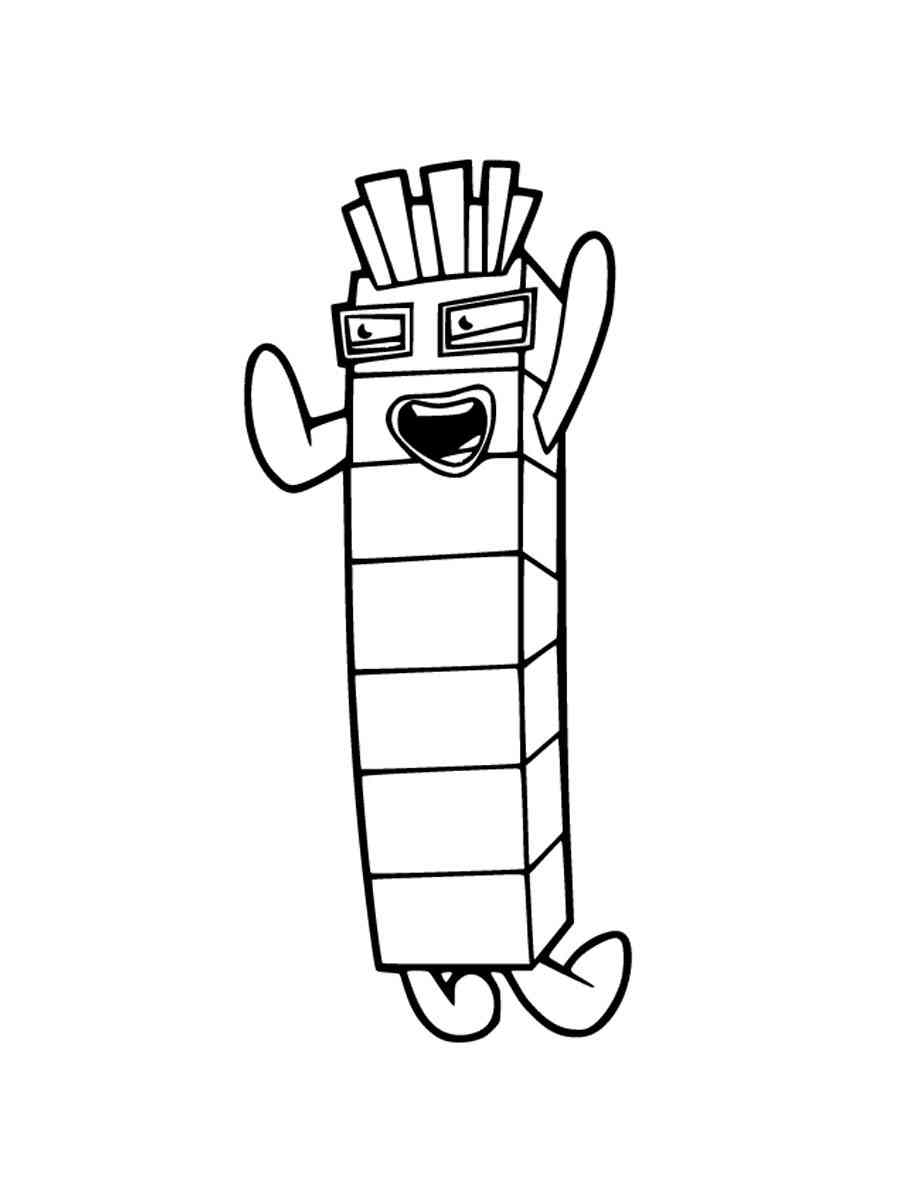 90 Printable Number Block Coloring Pages 52