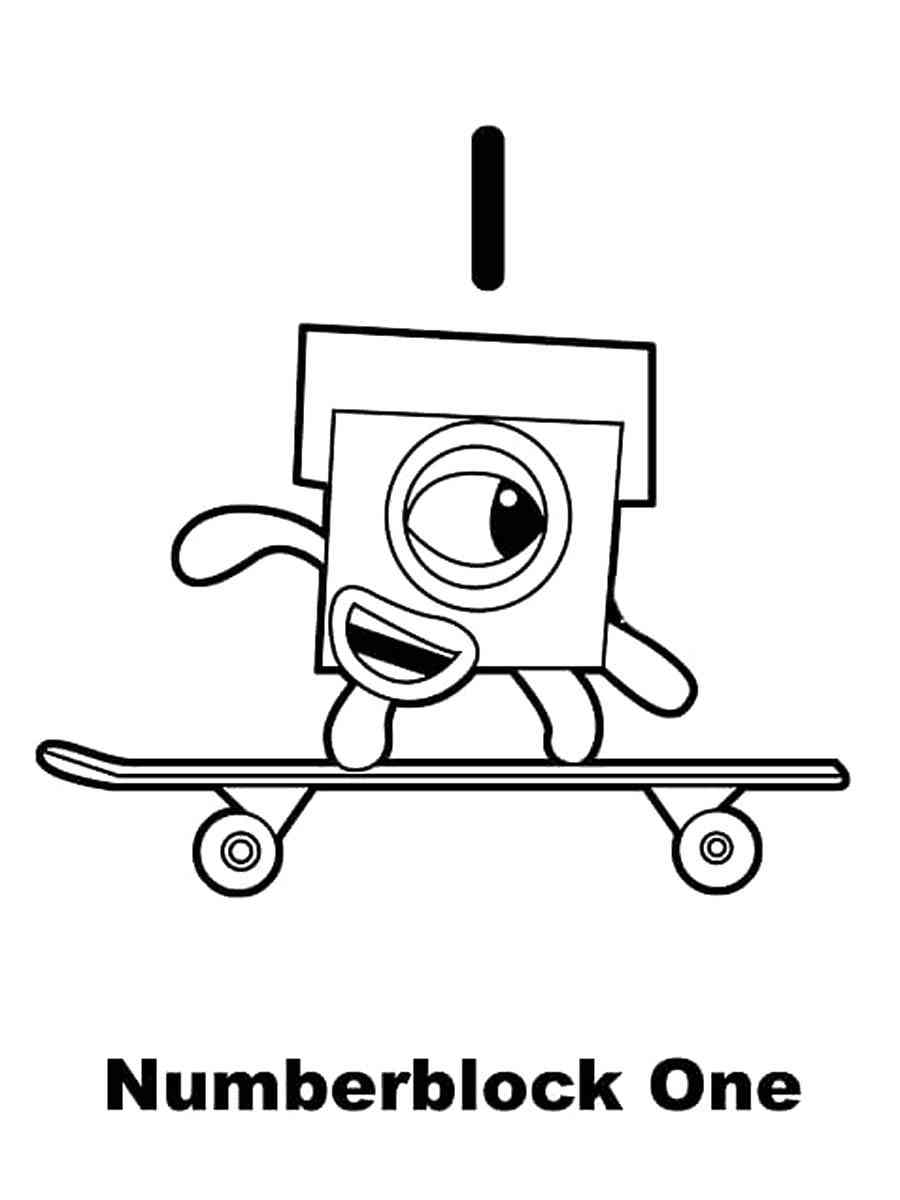90 Printable Number Block Coloring Pages 54