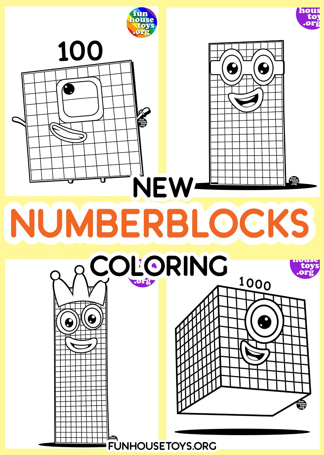 90 Printable Number Block Coloring Pages 55