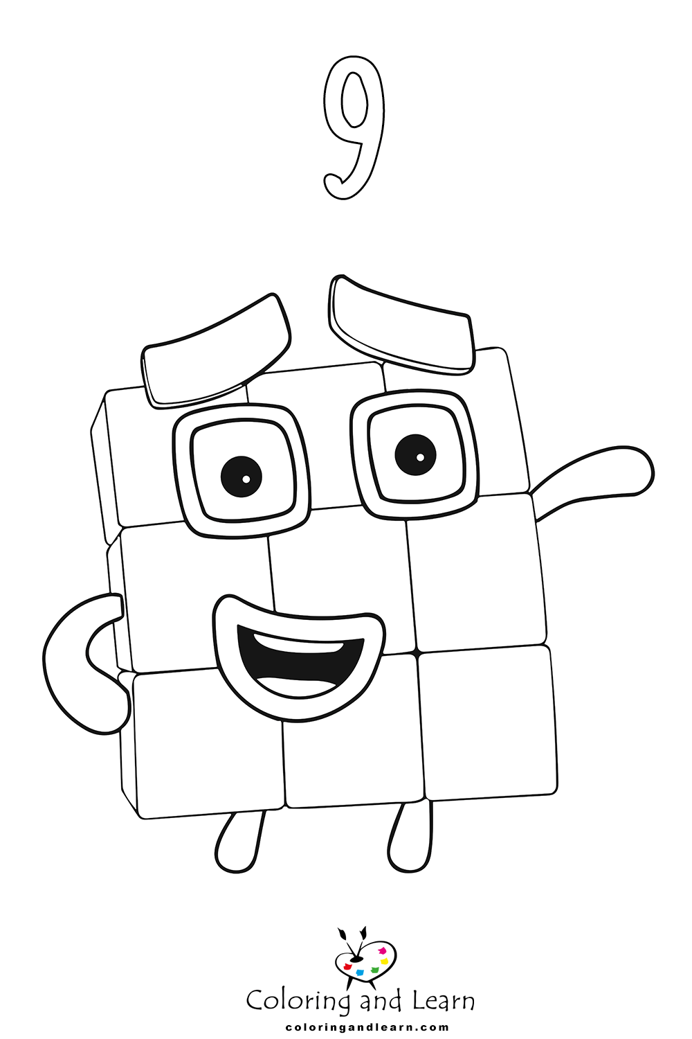 90 Printable Number Block Coloring Pages 56