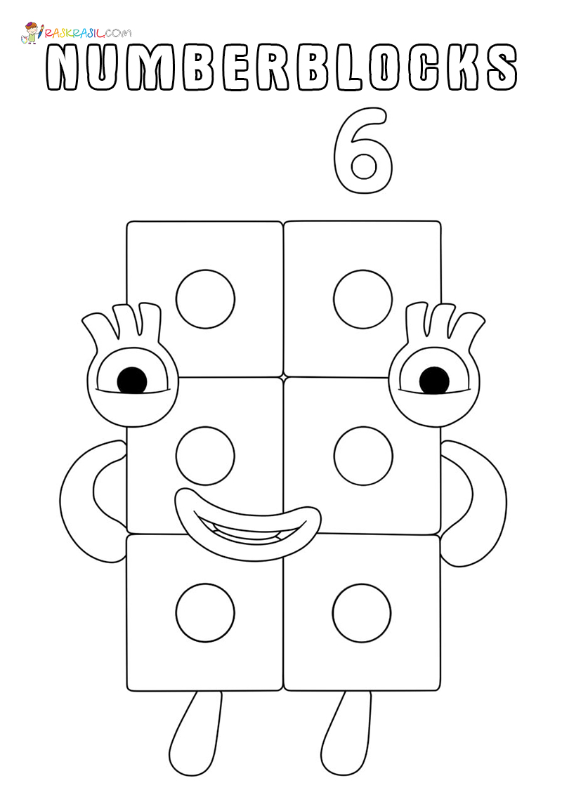 90 Printable Number Block Coloring Pages 57