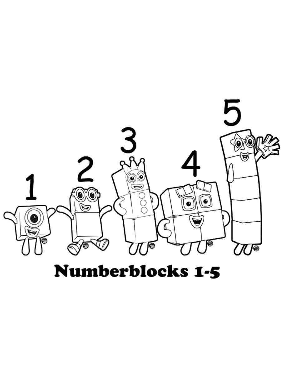 90 Printable Number Block Coloring Pages 58