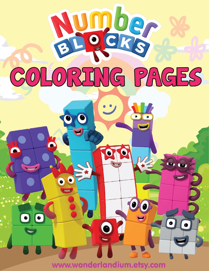 90 Printable Number Block Coloring Pages 59