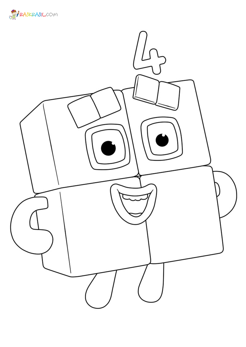 90 Printable Number Block Coloring Pages 61
