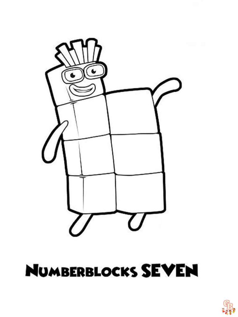 90 Printable Number Block Coloring Pages 62