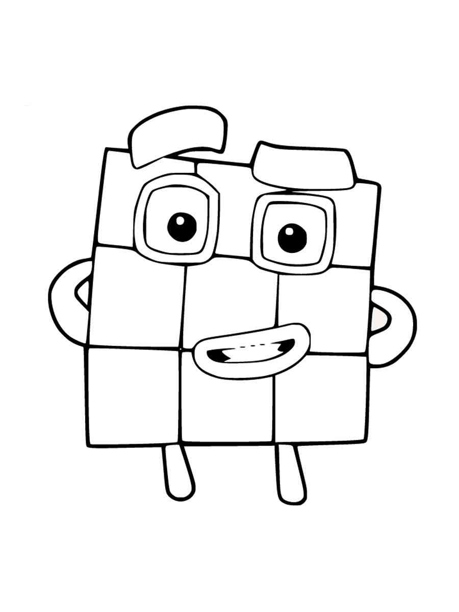 90 Printable Number Block Coloring Pages 64