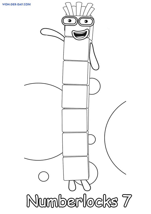 90 Printable Number Block Coloring Pages 81