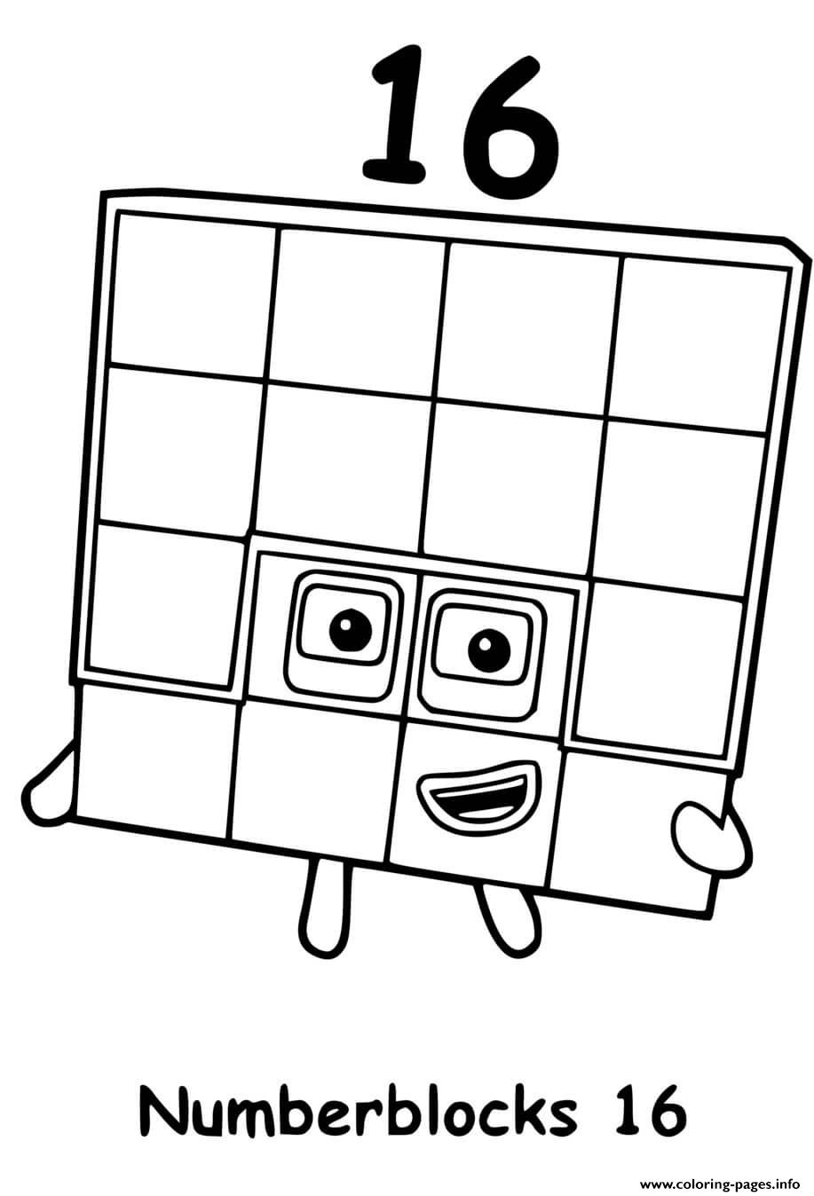 90 Printable Number Block Coloring Pages 88