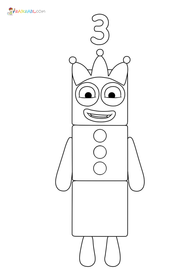 90 Printable Number Block Coloring Pages 92
