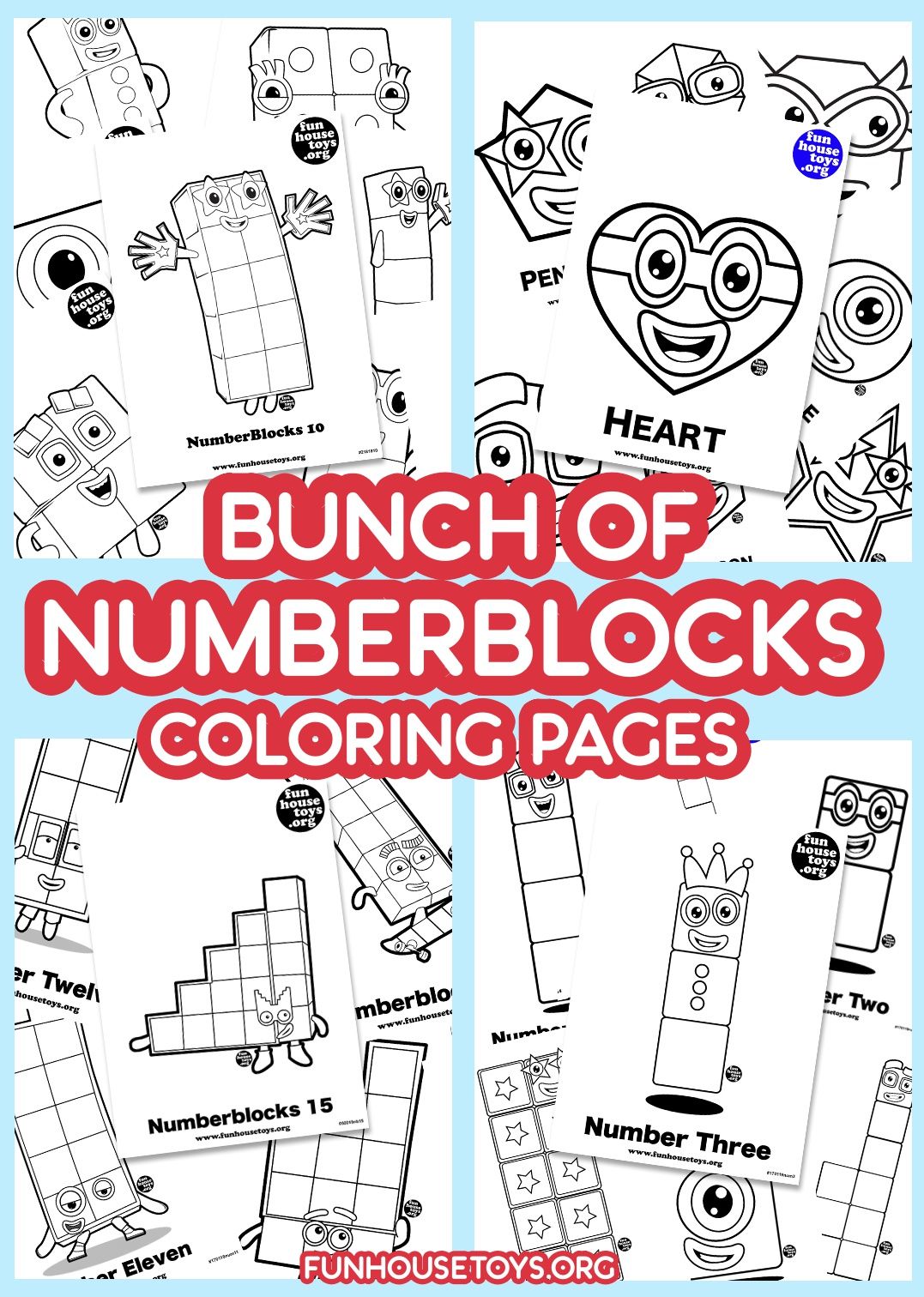 90 Printable Number Block Coloring Pages 93