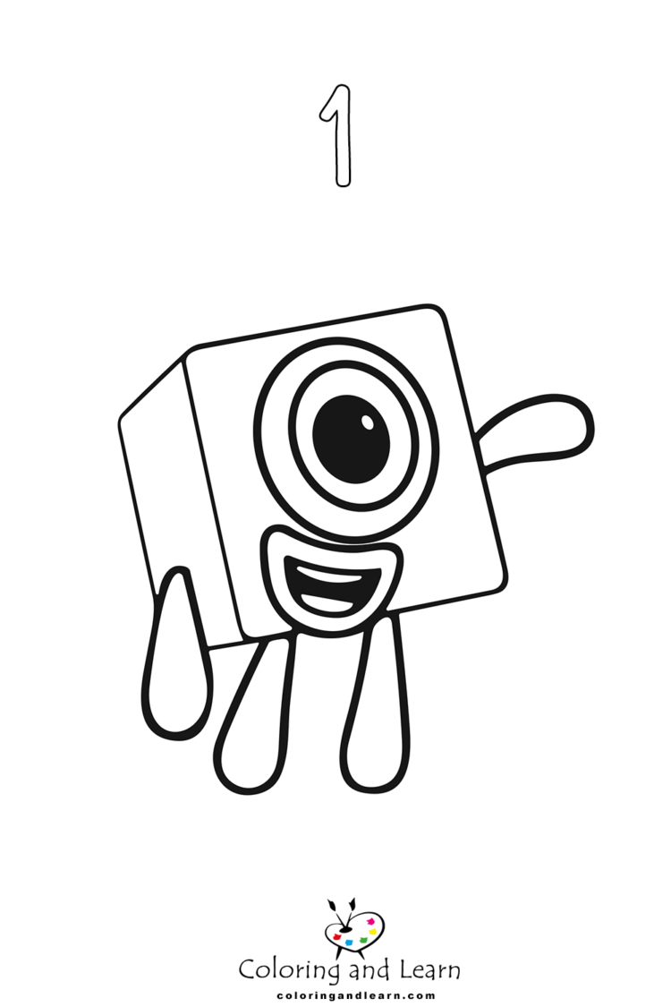90 Printable Number Block Coloring Pages 95