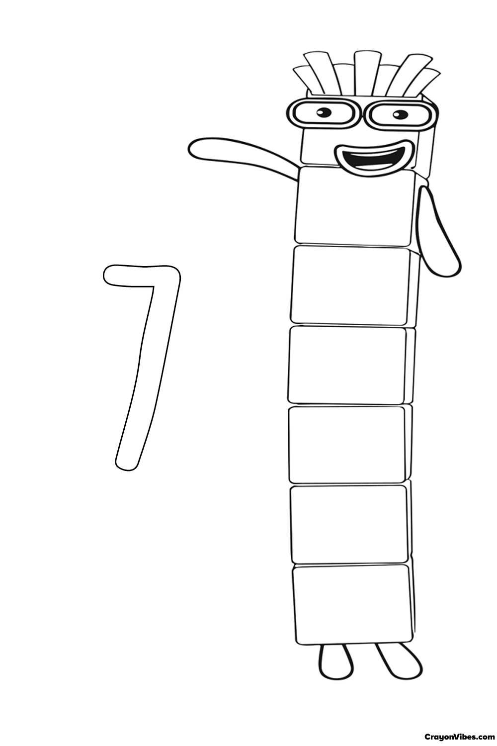 90 Printable Number Block Coloring Pages 96