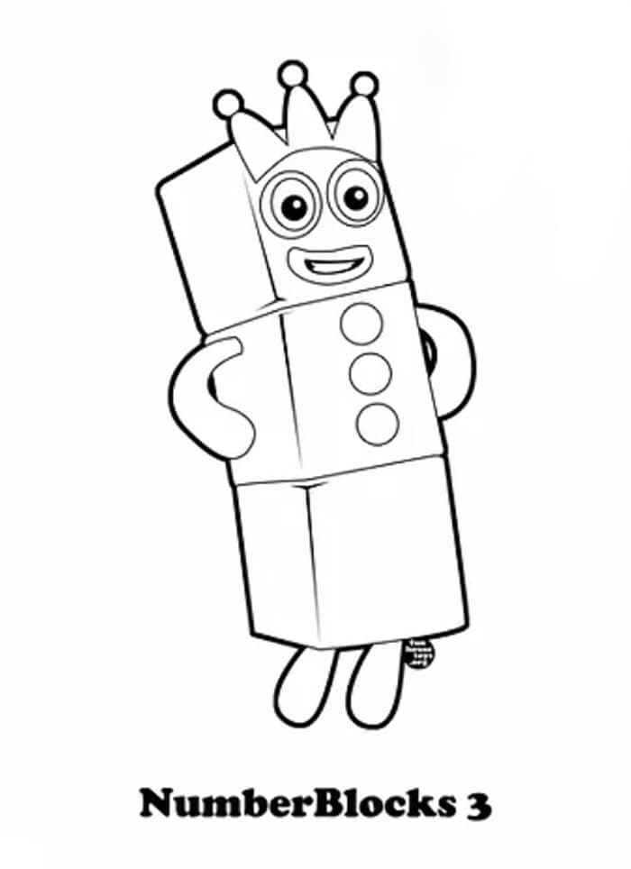 90 Printable Number Block Coloring Pages 97