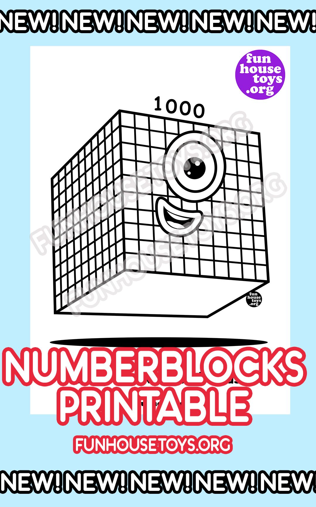 90 Printable Number Block Coloring Pages 98