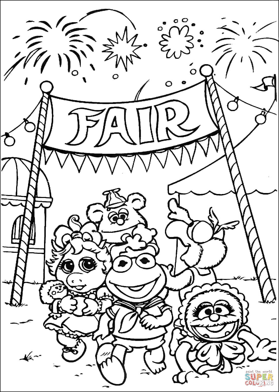 90 Printable Summer Fair Coloring Pages 11