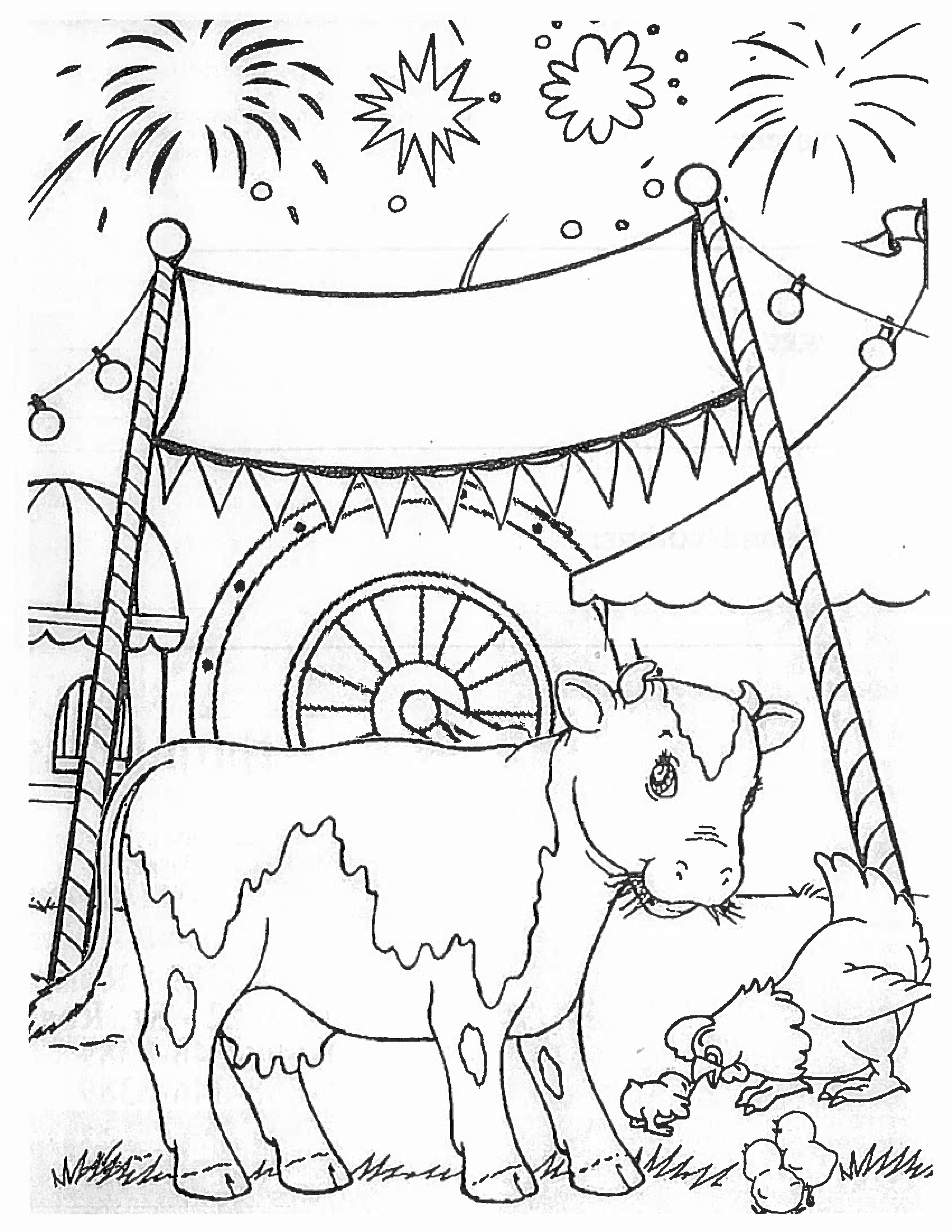 90 Printable Summer Fair Coloring Pages 20