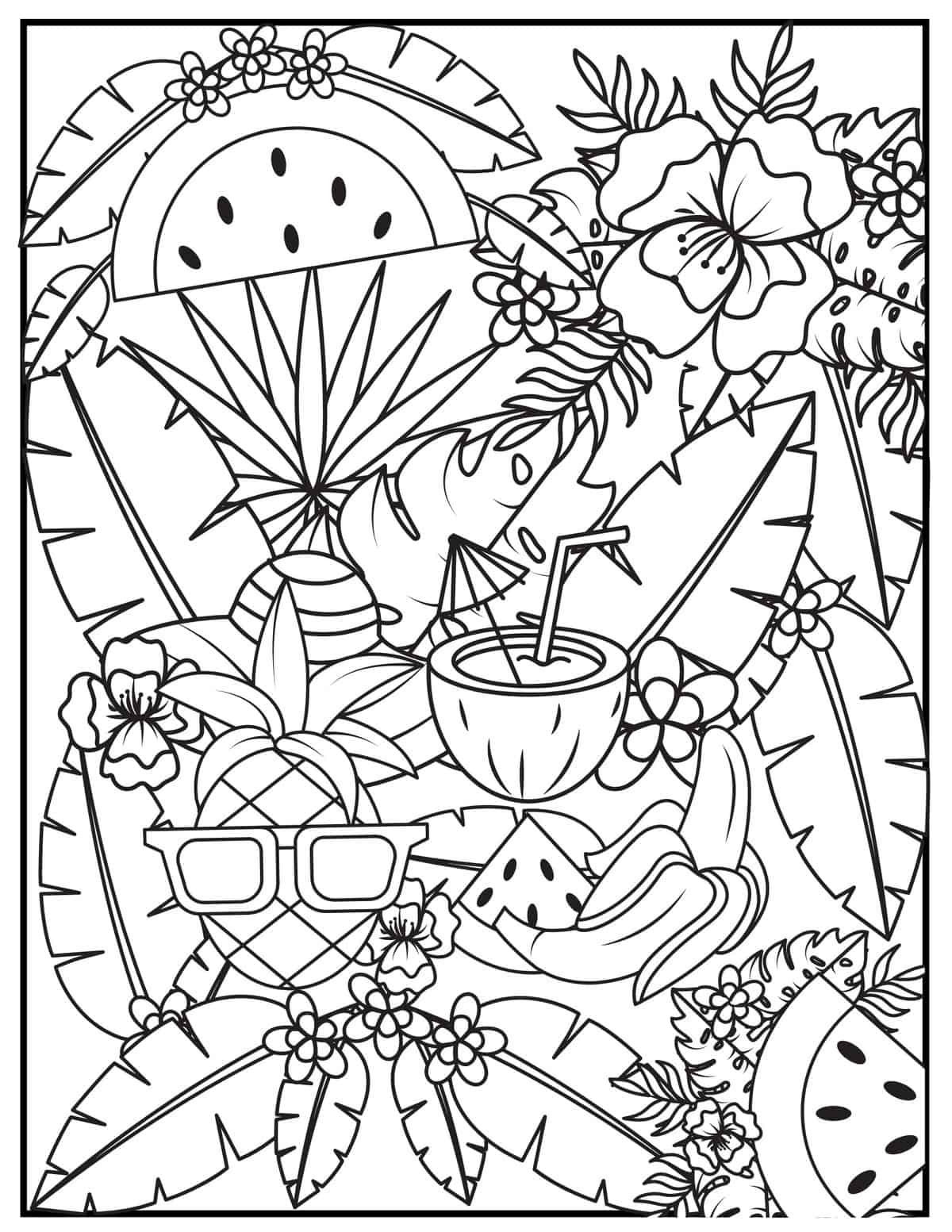 90 Printable Summer Fair Coloring Pages 29