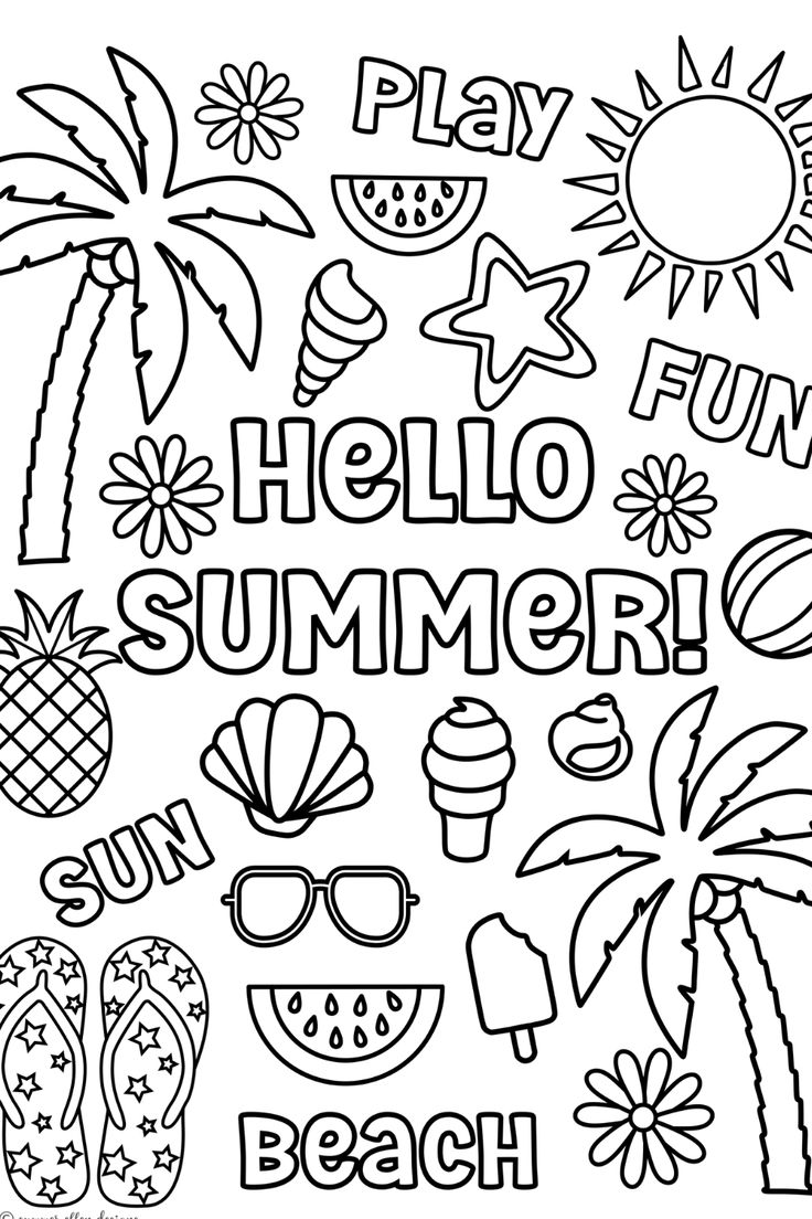 90 Printable Summer Fair Coloring Pages 35