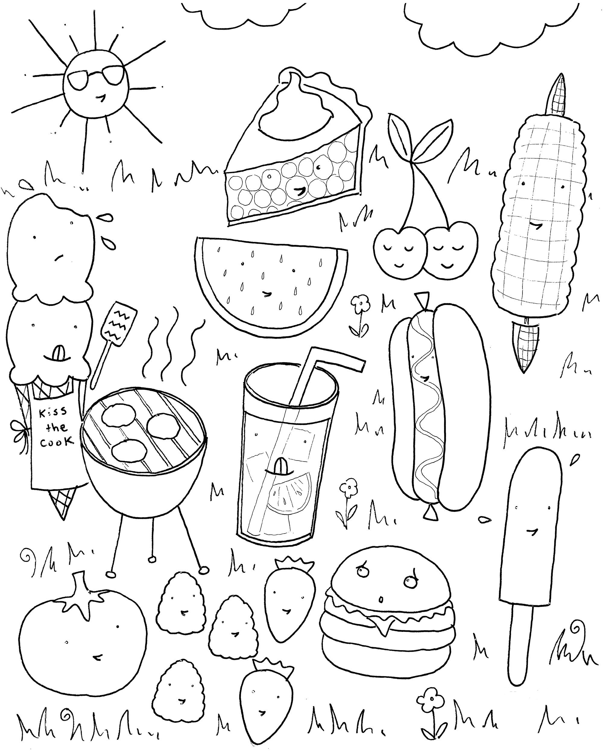 90 Printable Summer Fair Coloring Pages 68