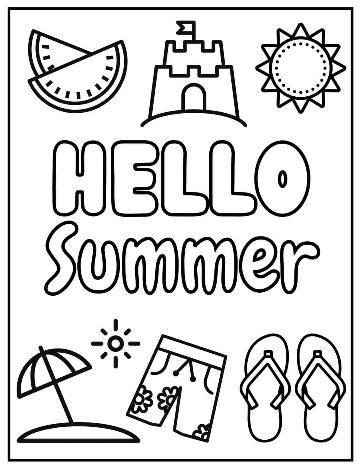 90 Printable Summer Fair Coloring Pages 70