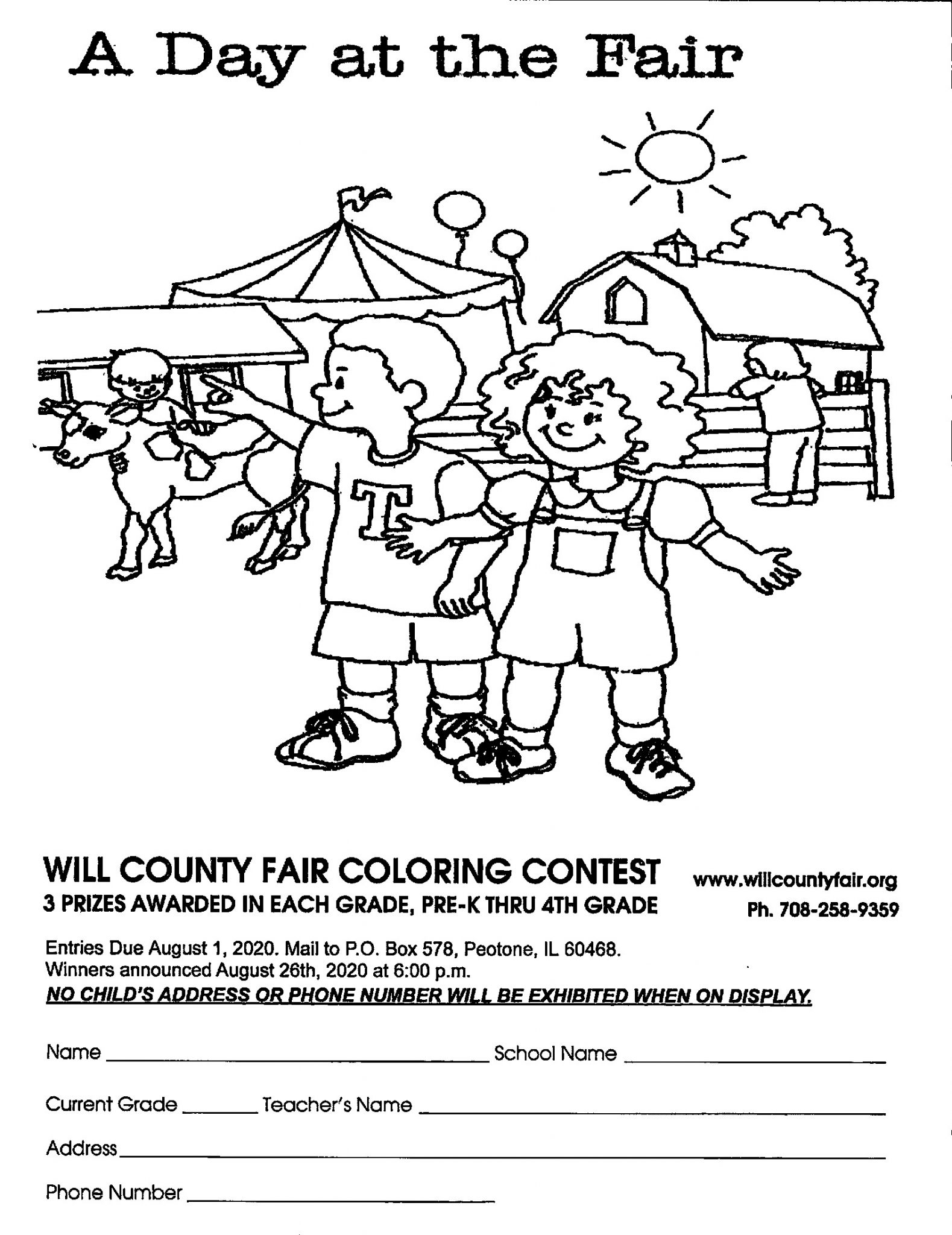 90 Printable Summer Fair Coloring Pages 72