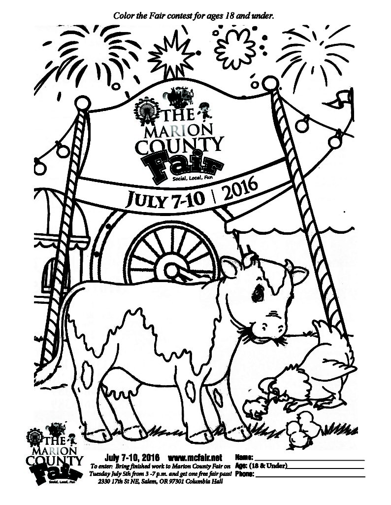 90 Printable Summer Fair Coloring Pages 74