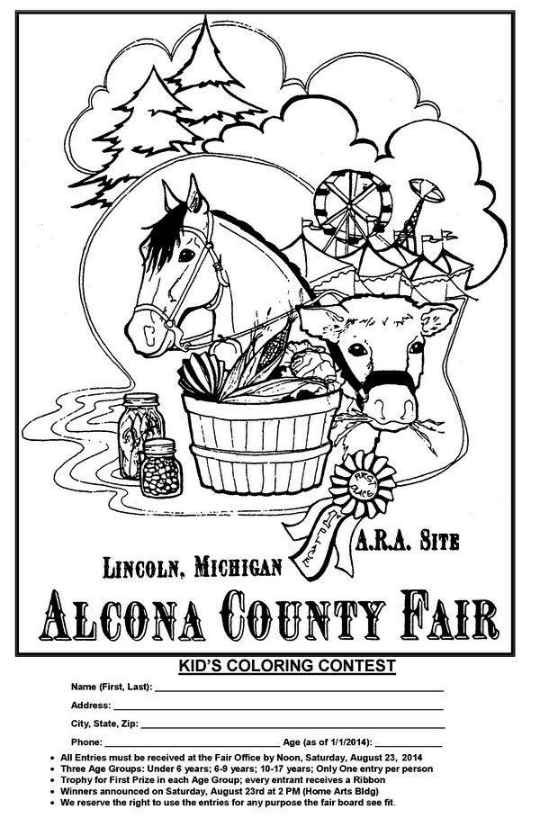 90 Printable Summer Fair Coloring Pages 81