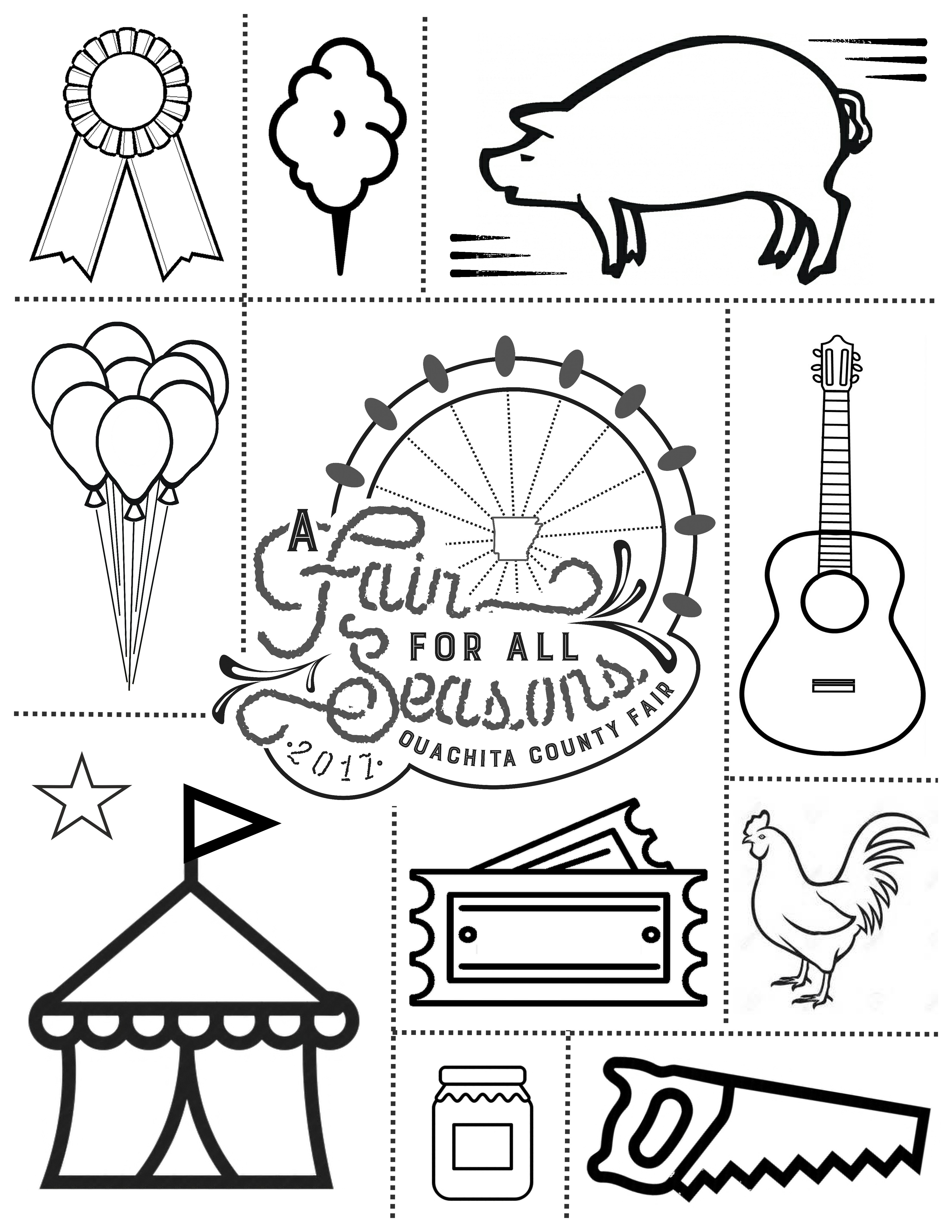 90 Printable Summer Fair Coloring Pages 83