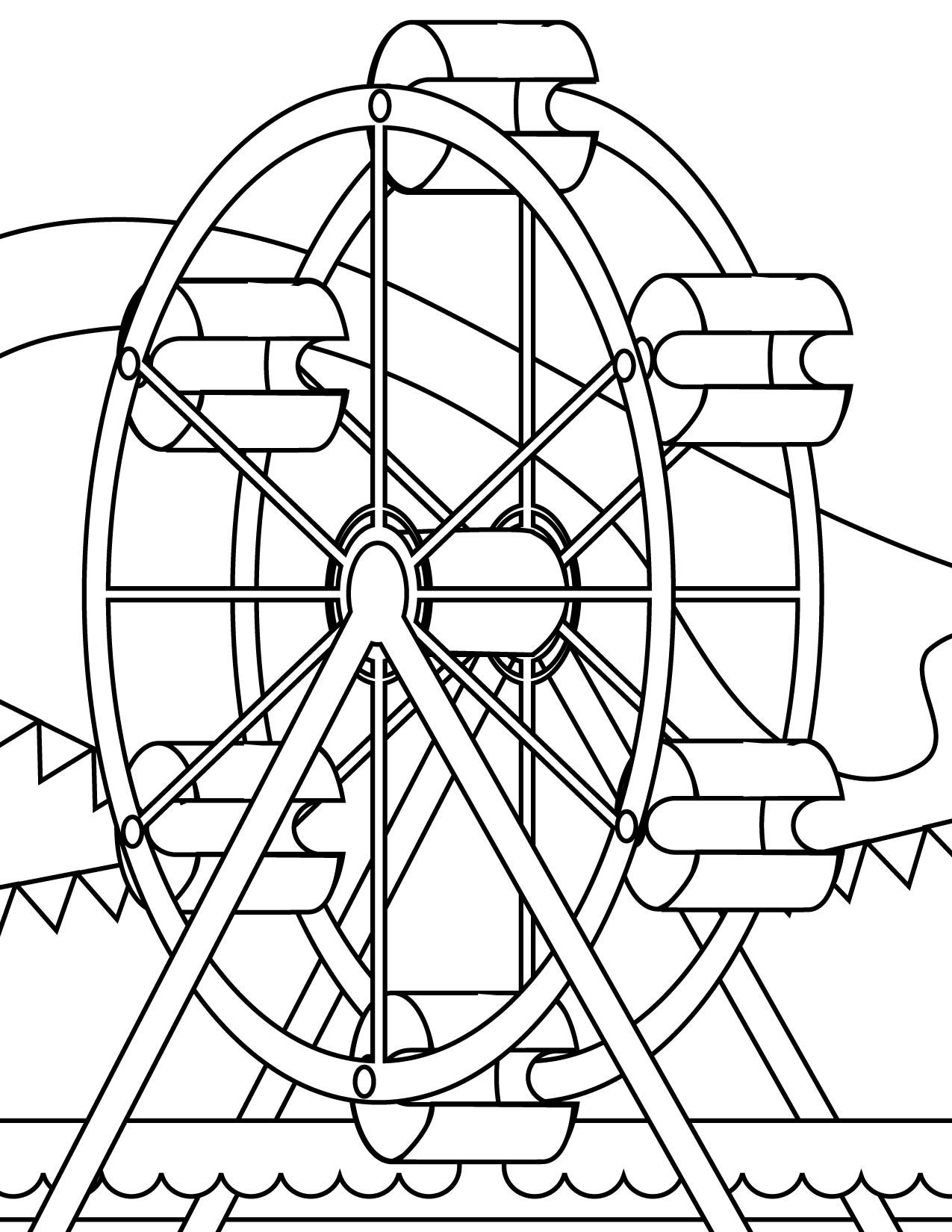 90 Printable Summer Fair Coloring Pages 87