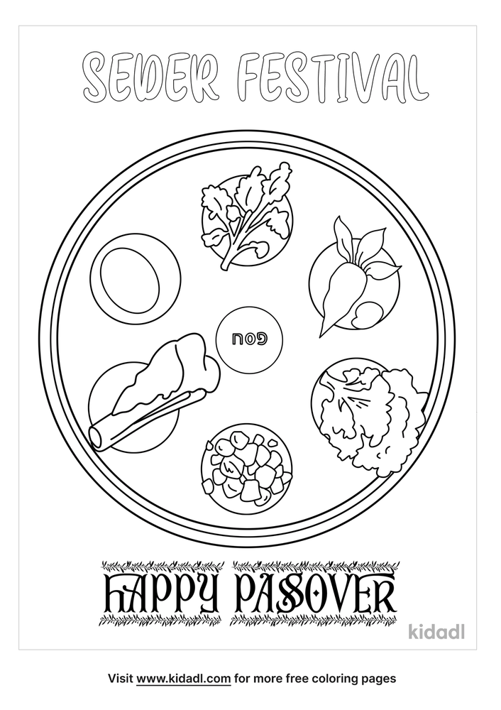 90 Seder Plate Coloring Pages 28