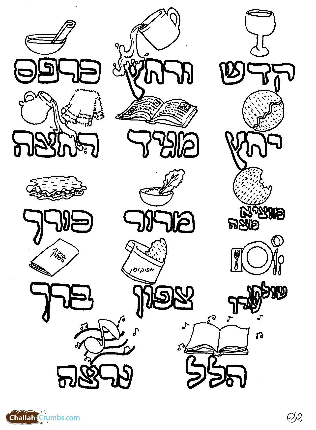90 Seder Plate Coloring Pages 30