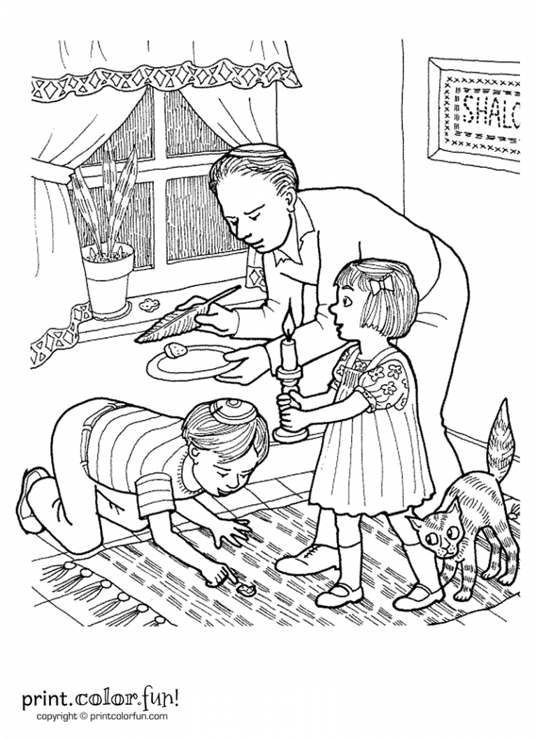 90 Seder Plate Coloring Pages 36