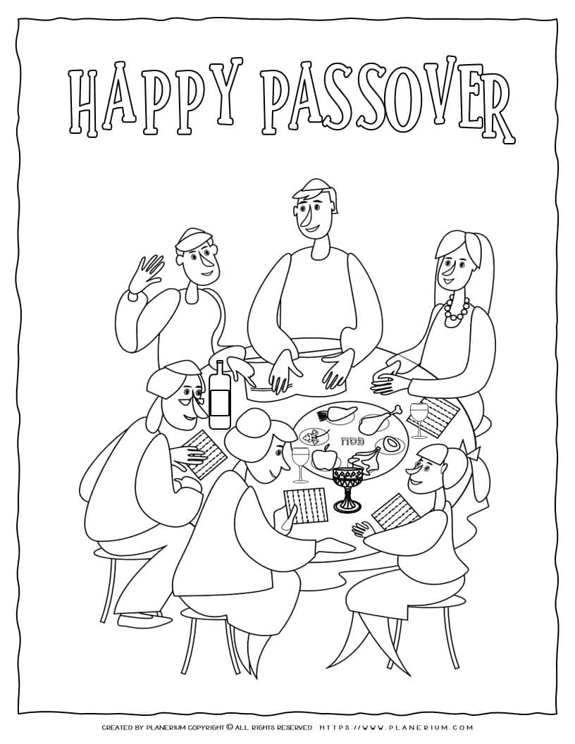 90 Seder Plate Coloring Pages 40