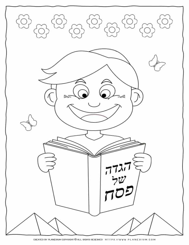 90 Seder Plate Coloring Pages 50