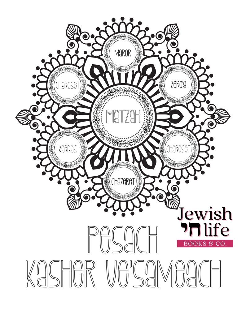 90 Seder Plate Coloring Pages 57